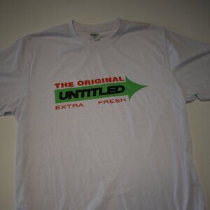 Men's Graphic T-Shirt-The Original Extra Fresh White Tee Unisex Size Large